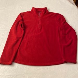 Gap Vintage Women’s Red Fleece Top with 1/4 Zipper- Size M